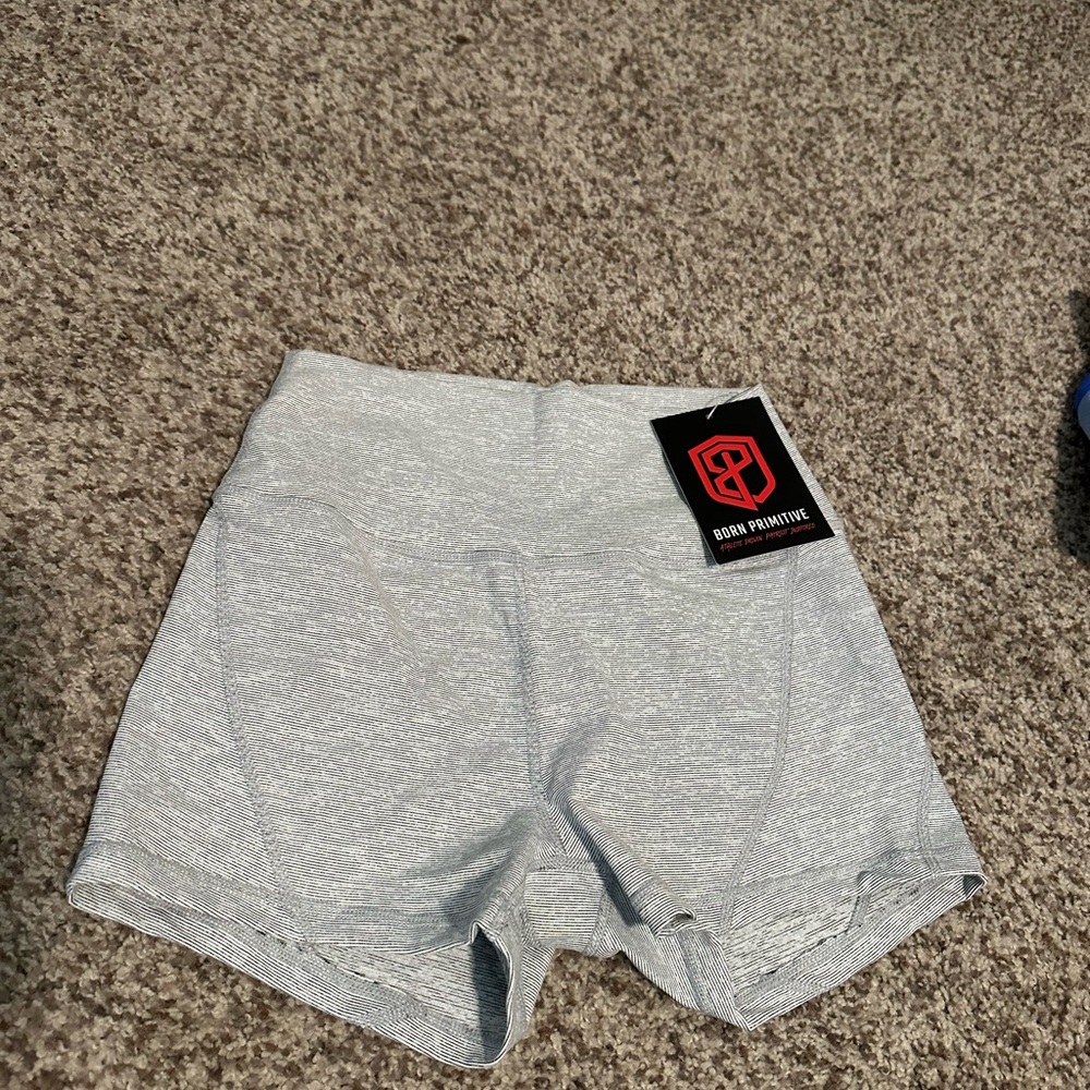 Born Primitive Gray Athletic Shorts